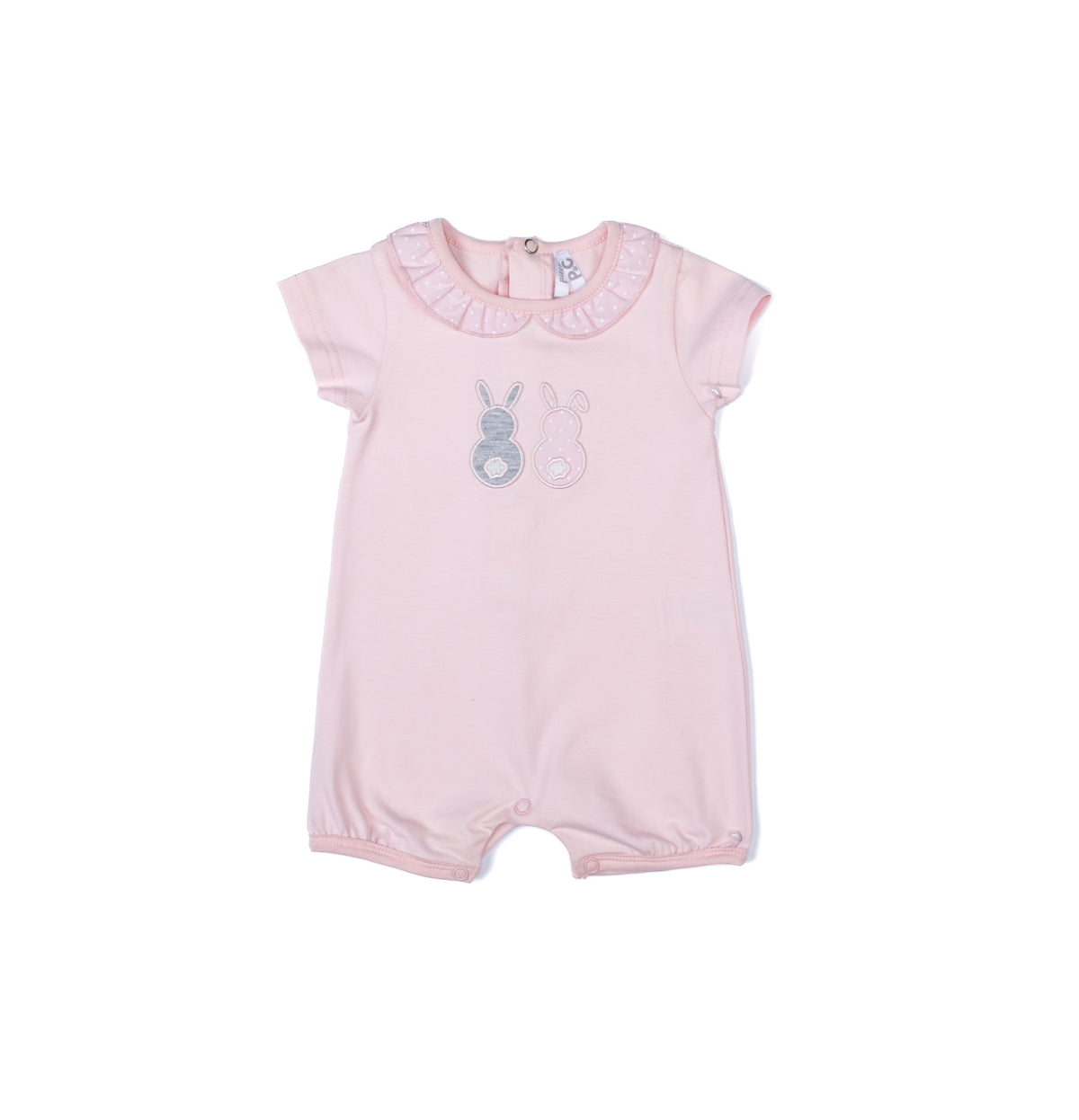 Baby girl pink cute half sleeve romper by Pompelo