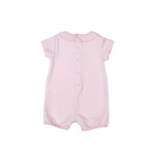 Baby girl pink cute half sleeve romper by Pompelo