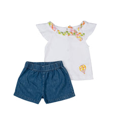Elegant summer baby girl 2 piece set by Pompelo
