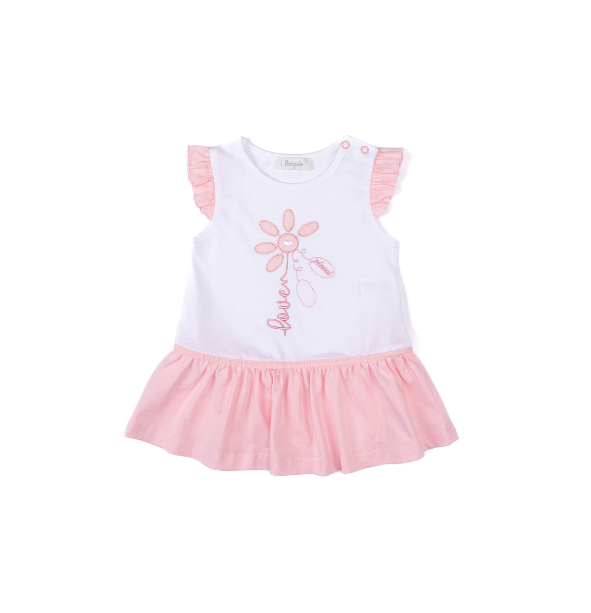 Cute soft cotton baby girl dress by Pompelo