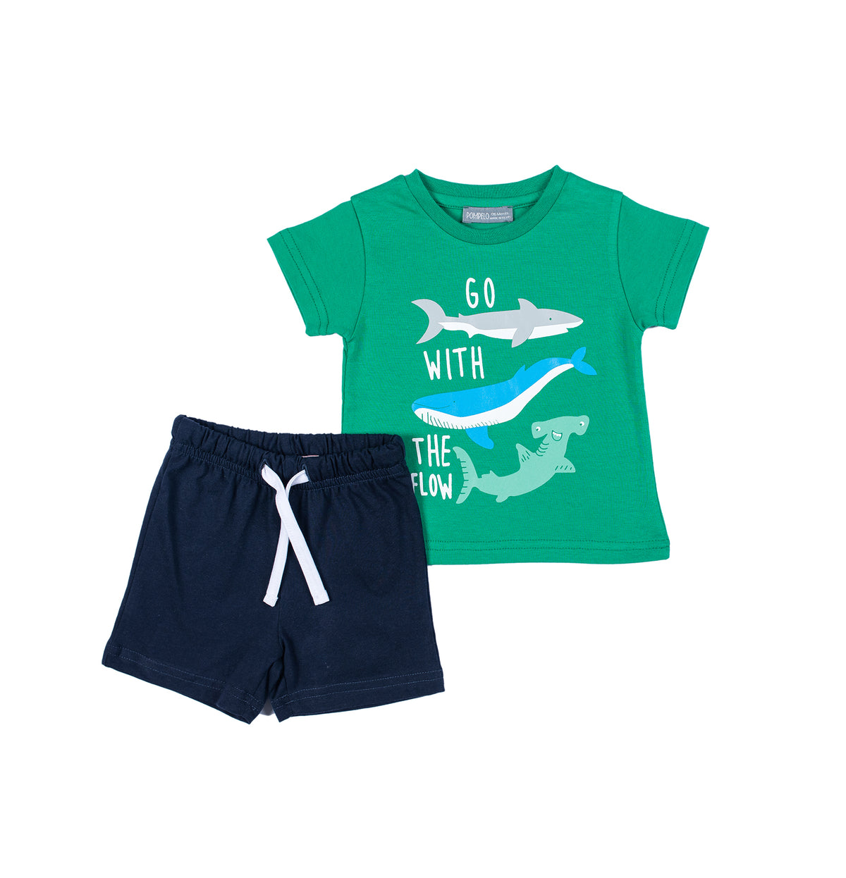 Baby boy summer pyjama set by Pompelo