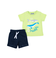 Baby boy summer pyjama set by Pompelo