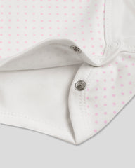 Set of 3 baby girl cotton bodysuits soft and comfy