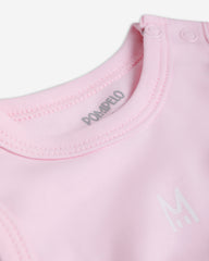 Set of 3 baby girl cotton bodysuits soft and comfy