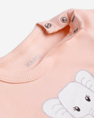 Set of 3 baby girl short-sleeve bodysuits perfect for everyday wear.