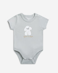 Set of 3 baby girl short-sleeve bodysuits perfect for everyday wear.