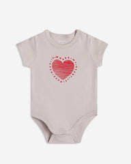 Set of 3 baby girl short-sleeve bodysuits perfect for everyday wear.