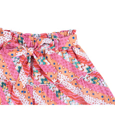 Colorful summer short with ribbon by Pompelo