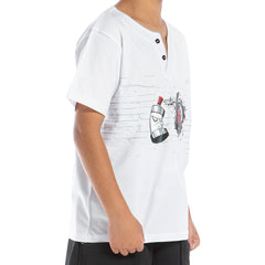 Trendy half sleeve cotton tshirt for boys by Pompelo
