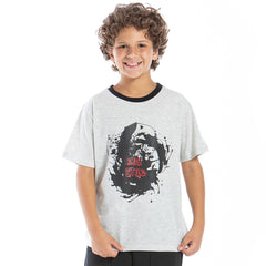 Trendy printed half sleeve tshirt for boys by Pompelo