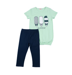 Girl summer fashionable pyjama set by Pompelo