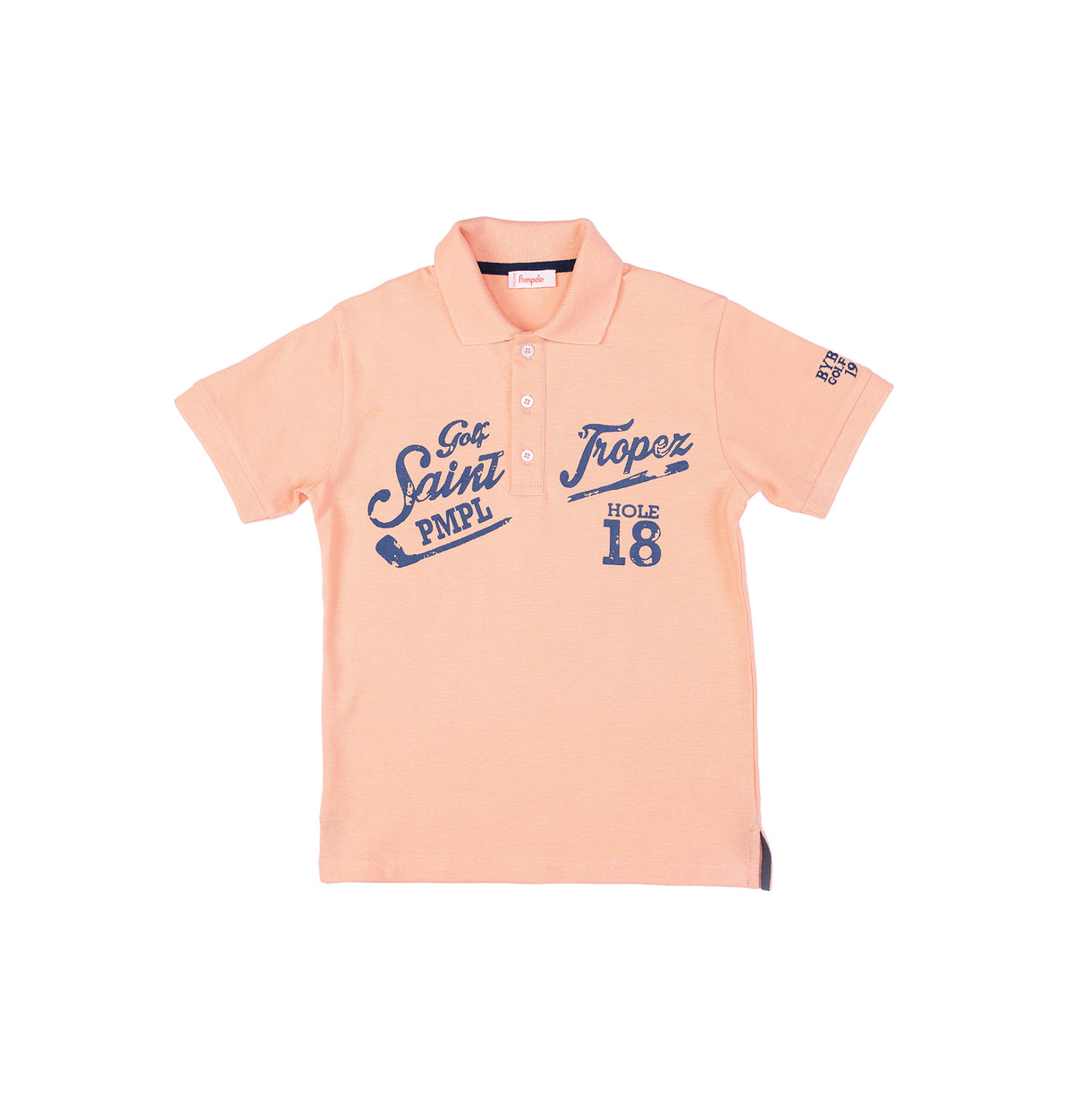 Stylish half sleeve polo tshirt for boys by Pompelo