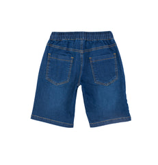 Boy navy short jeans with white band by Pompelo