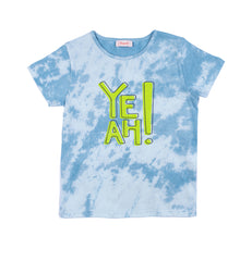 Girl tie dye half sleeve t-shirt by Pompelo