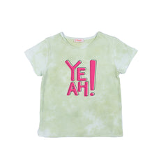 Girl tie dye half sleeve t-shirt by Pompelo