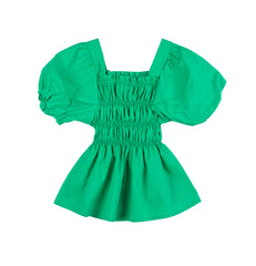 Girl blouse with puff shoulders by Pompelo