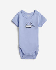 3-pack baby boy short-sleeve cotton bodysuits  perfect for everyday wear.