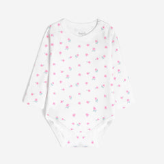 printed Long sleeve baby gil set of 3 overalls by Pompelo