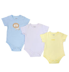 Cute set of 3 half sleeve jumpsuits for baby boys by Pompelo