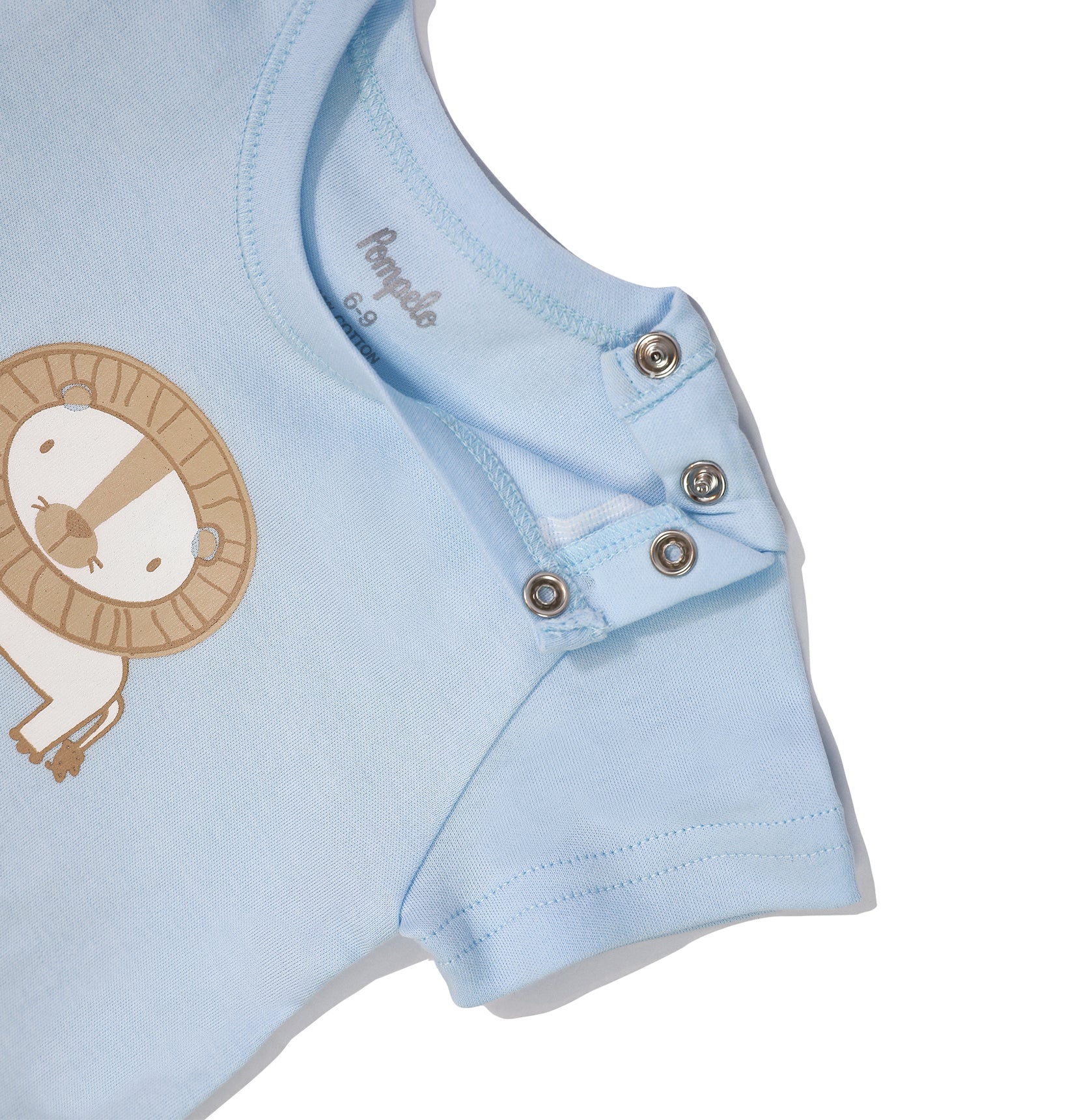 Cute set of 3 half sleeve jumpsuits for baby boys by Pompelo
