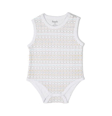 Unique set of 3 sleeveless jumpsuits for baby boys by Pompelo