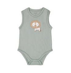 Unique set of 3 sleeveless jumpsuits for baby boys by Pompelo