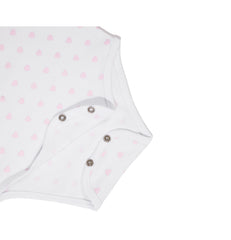 Cute colorful sleeveless baby girl set of 3 overalls by Pompelo
