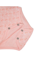 Floral printed sleeveless baby girl set of 3 overalls by Pompelo