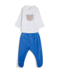 white Blue Newborn soft Set – Long Sleeve