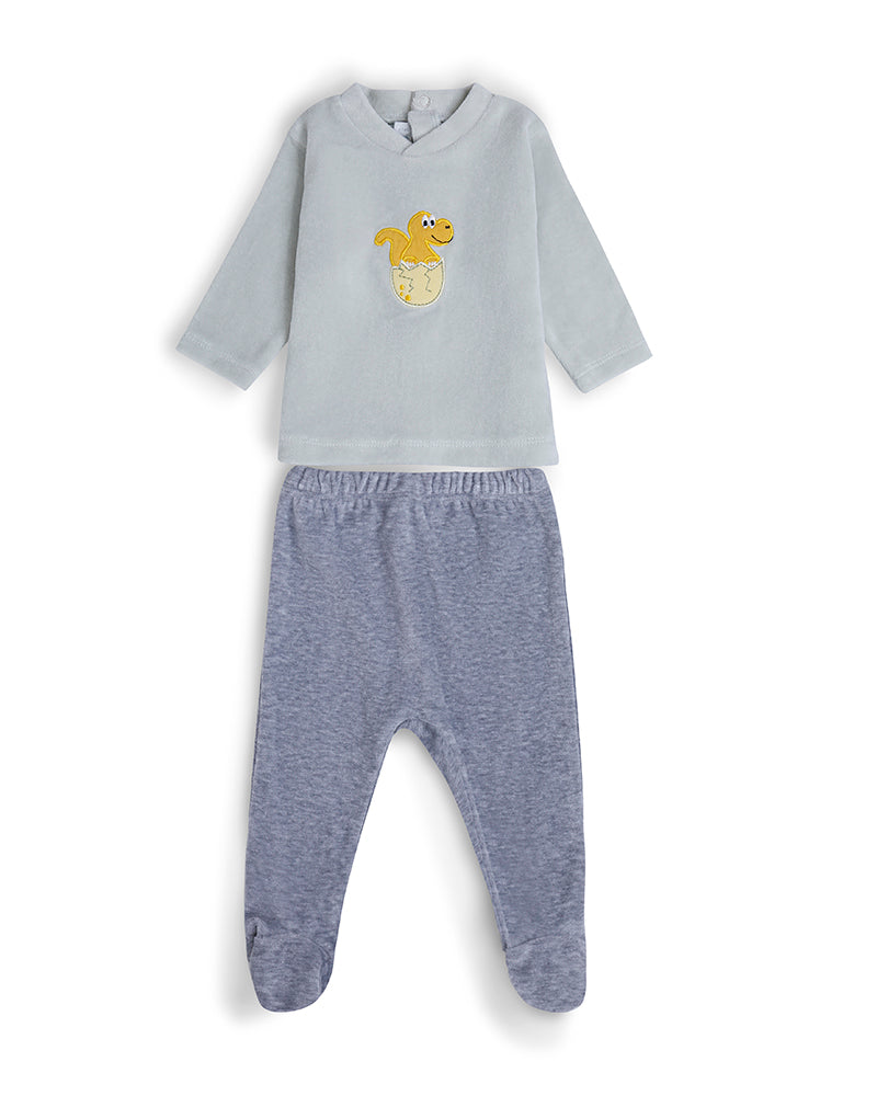 Mint Grey Newborn soft Set – Long Sleeve