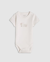3 soft cotton baby girl bodysuits in calm pastel colors – comfy, breathable