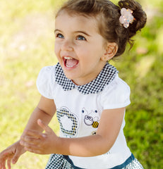 Summer short half sleeve dress by Pompelo