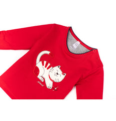 Cute long sleeve baby girl top by Pompelo