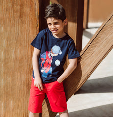 Cute cartoonish half sleeve tshirt for boys by Pompelo