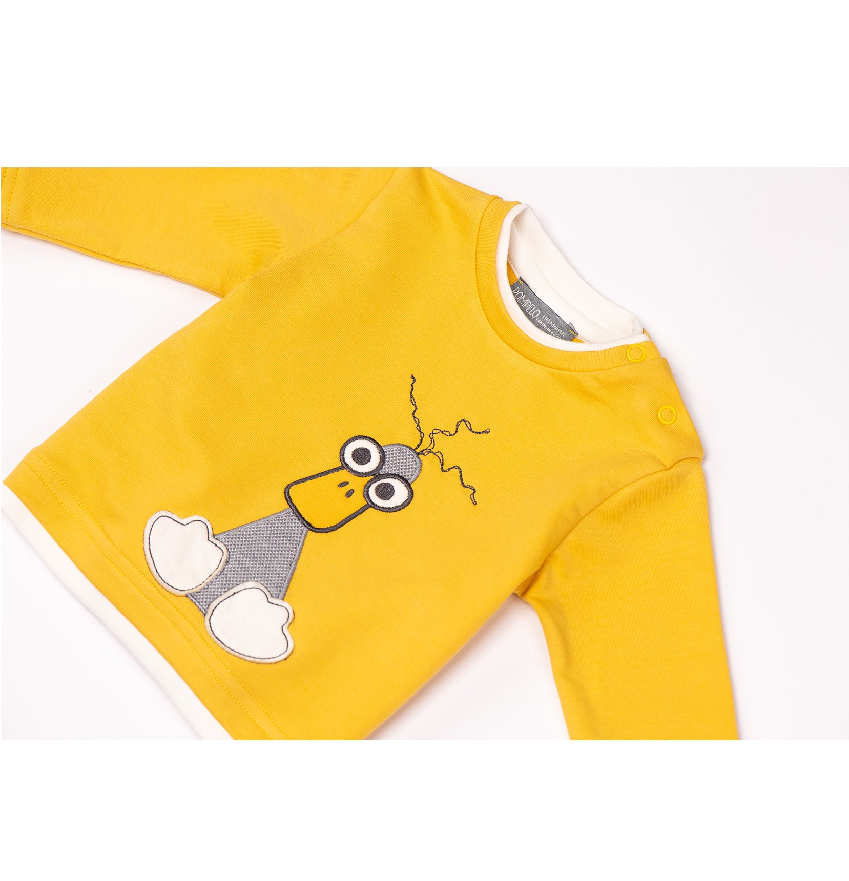Cute long sleeve yellow Babyboy sweatshirt by Pompelo
