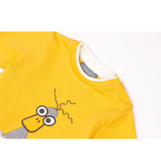 Cute long sleeve yellow Babyboy sweatshirt by Pompelo