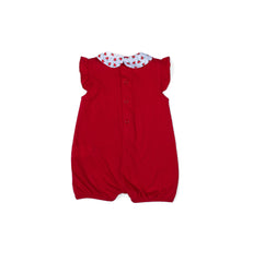 Baby girl cute red romper by Pompelo