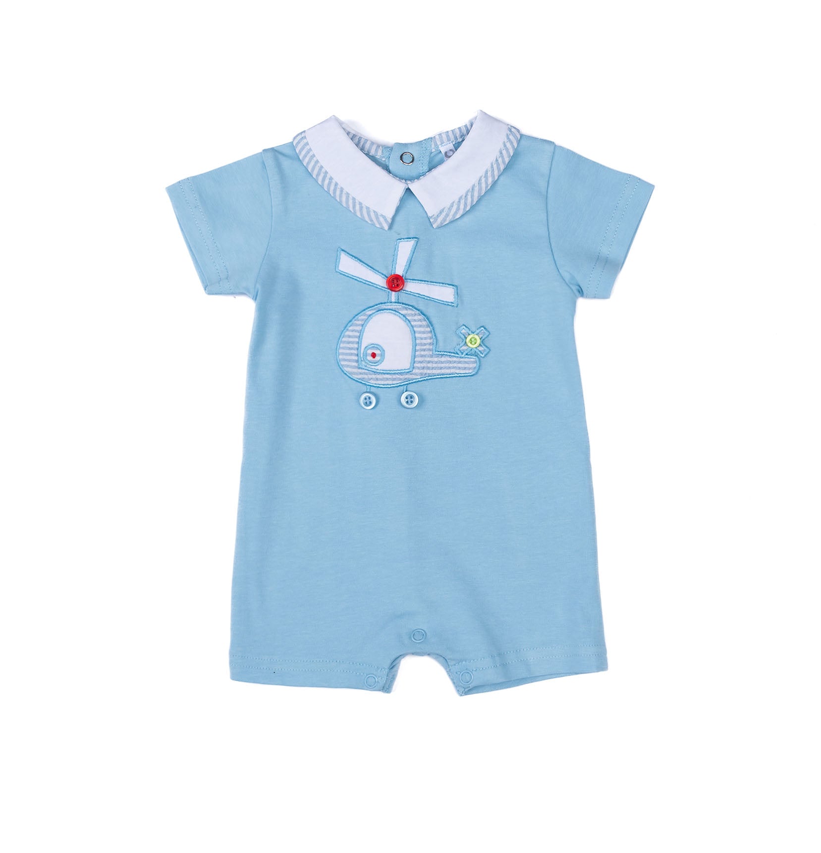 Airplane baby boy romper by Pompelo