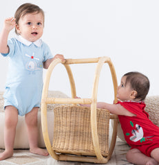 Airplane baby boy romper by Pompelo