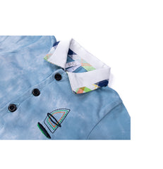 Cool tie-dye baby boy romper by Pompelo
