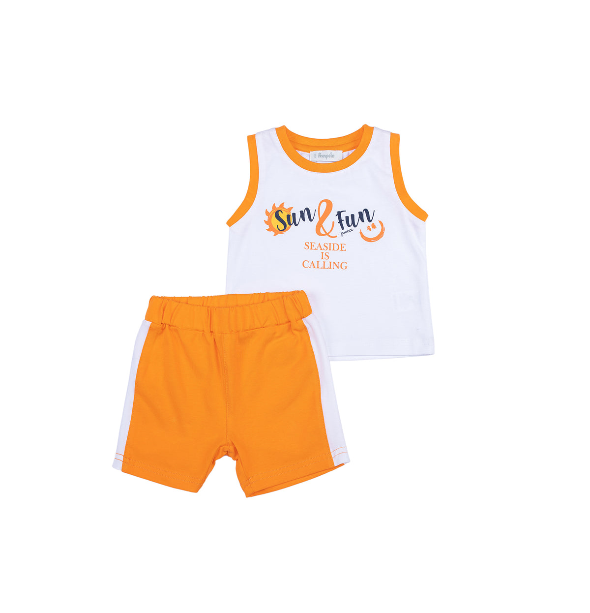 Colorful Babyboy top and short set by Pompelo