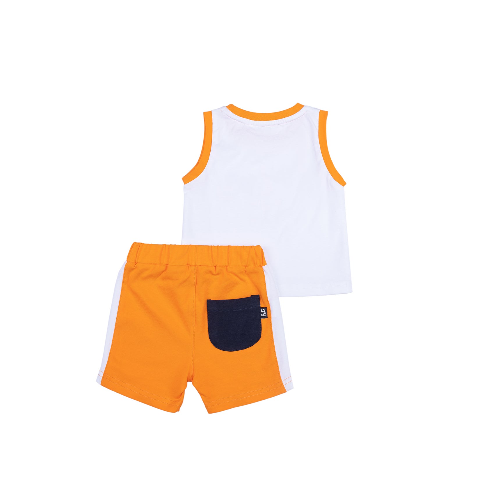 Colorful Babyboy top and short set by Pompelo