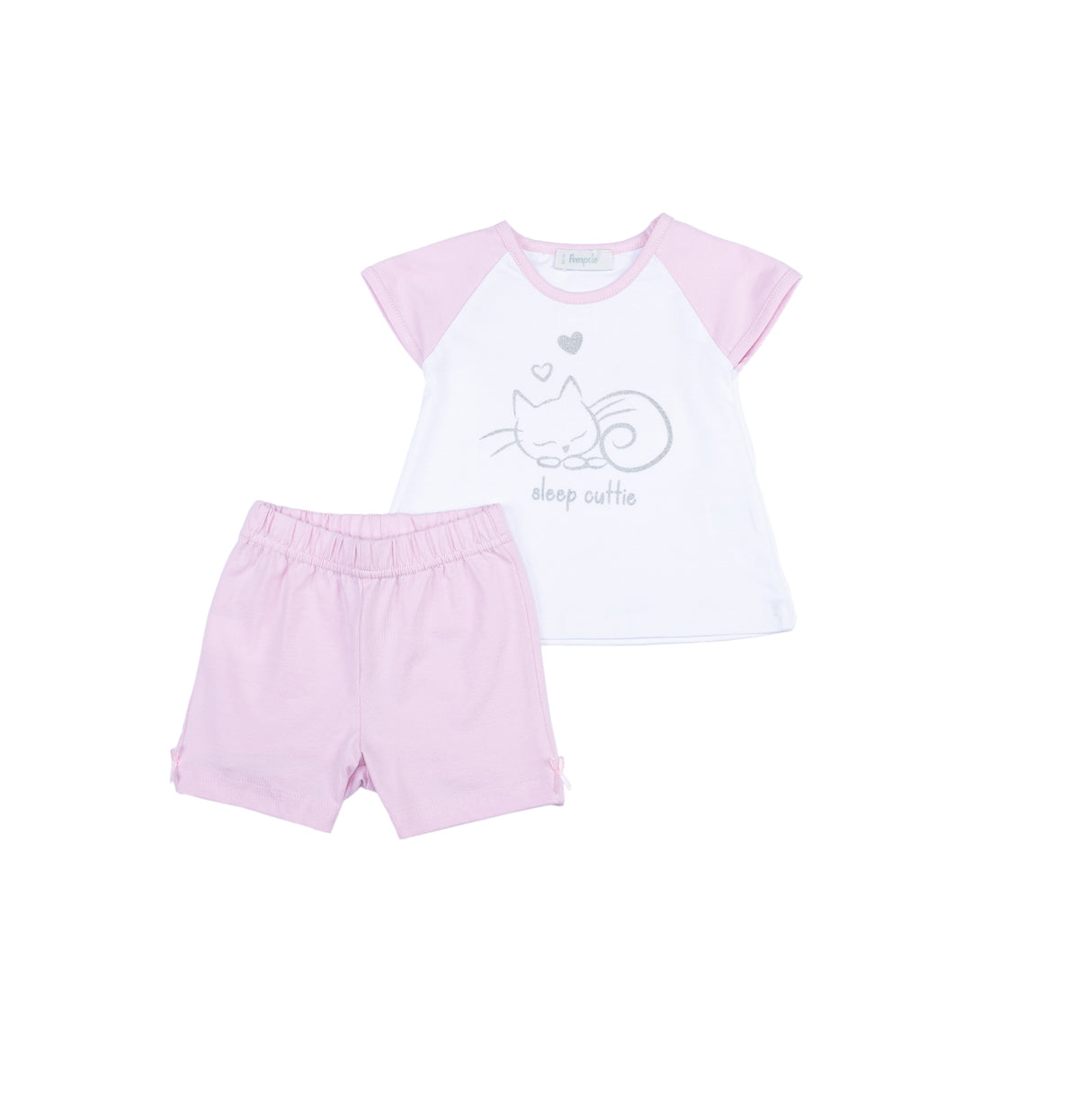 Soft comfy baby girl pyjama set by Pompelo