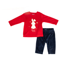 Bunny baby girl cotton pyjama by Pompelo
