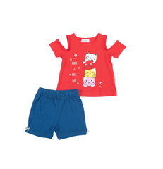 Cute soft baby girl pyjama set by Pompelo