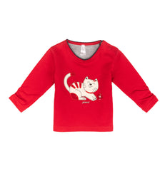 Cute long sleeve baby girl top by Pompelo