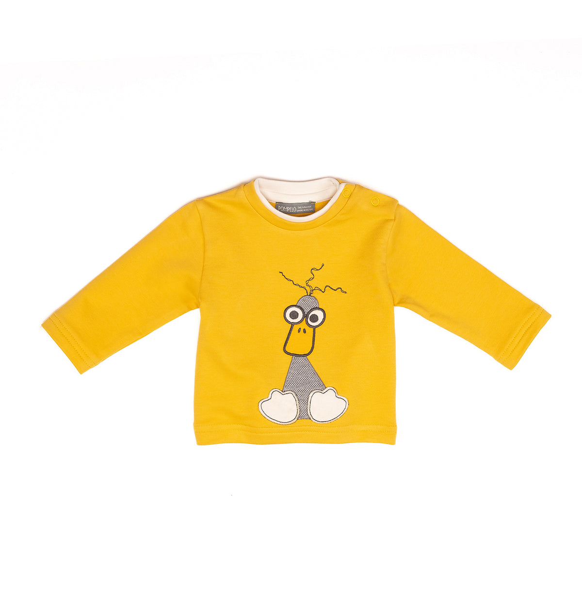 Cute long sleeve yellow Babyboy sweatshirt by Pompelo