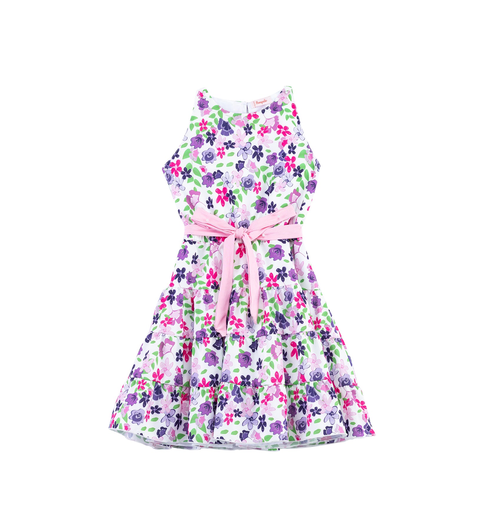 Fluerie patterned sleeveless summer dress by Pompelo