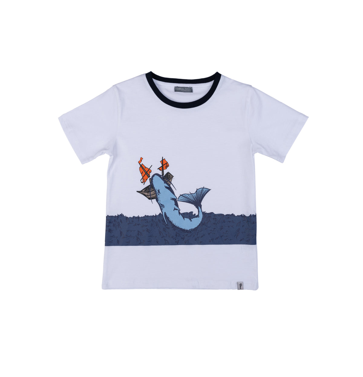 Unique printed half sleeve cotton tshirt for boys by Pompelo