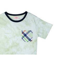 Modish tie dye half sleeve tshirt for boys by Pompelo